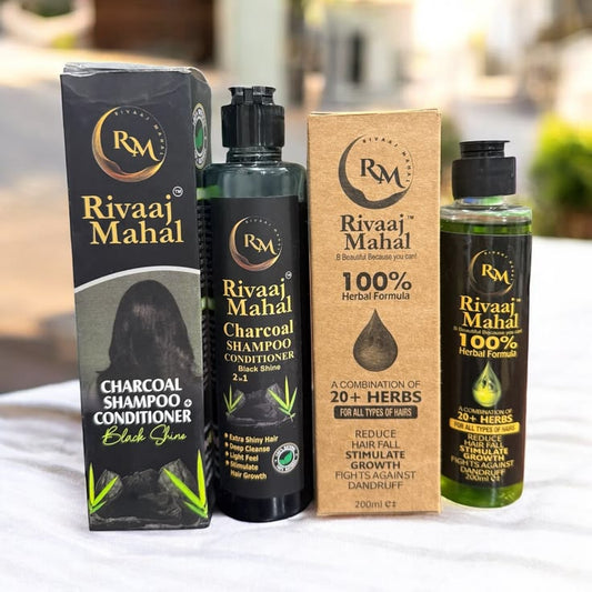 Rivaaj Mahal Herbal Hair Oil 100% | 20+ Herbs for Strong & Healthy Hair