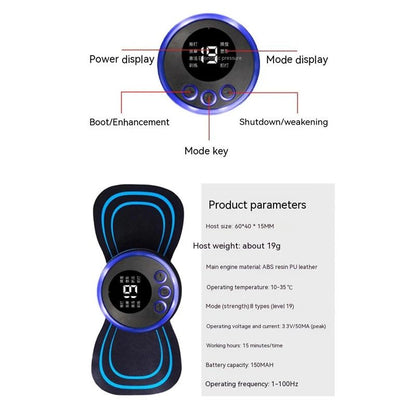 EMS Mini Electric Body Massager – Cervical, Neck & Back Pain Relief