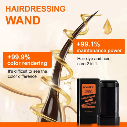 Hairdressing Wand Natural Black White Hair Covering Stick (Imported)