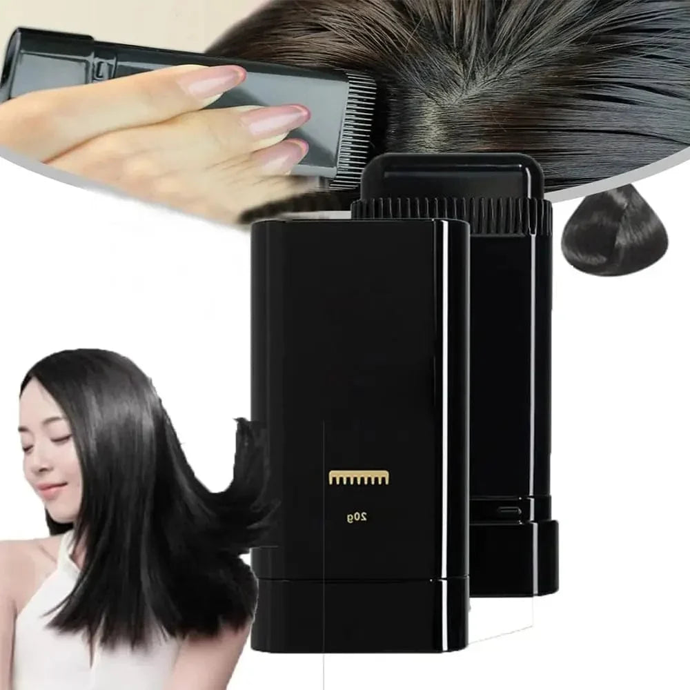Hairdressing Wand Natural Black White Hair Covering Stick (Imported)